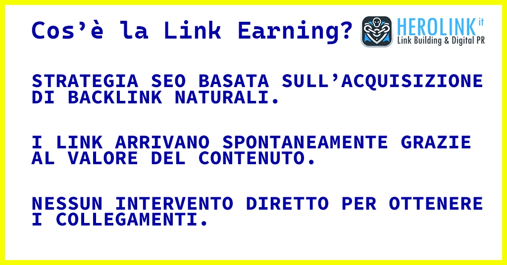 cos'è la link earning