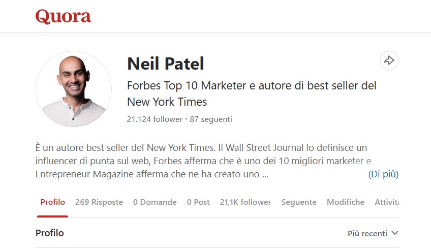 neil patel su quora